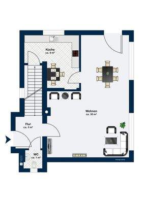 Erdgeschoss Nebengebäude