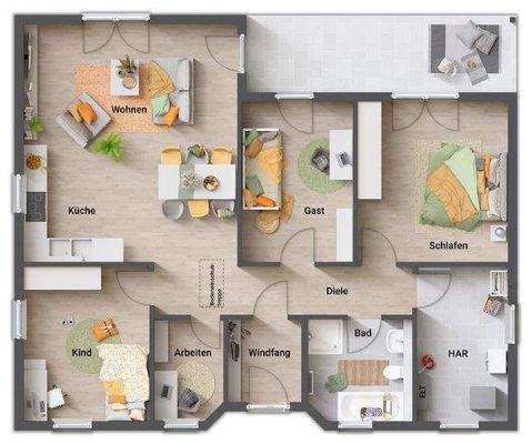 großer HWR + zusätzliches Zimmer