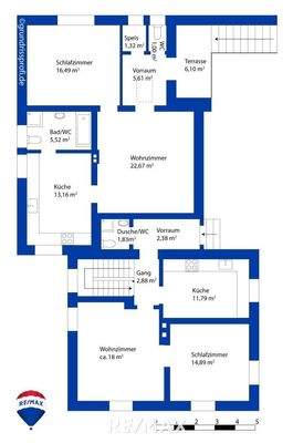 Plan Erdgeschoss inkl. Zubau