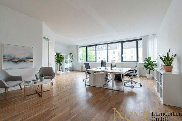 Bsp. Büro - Visualisierung – Einrichtung mittels KI ergänzt