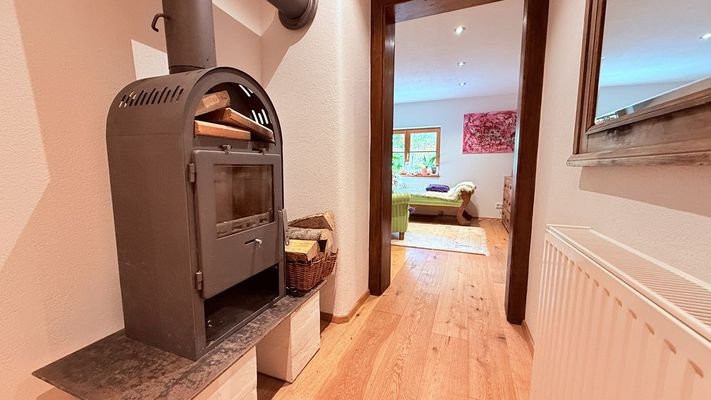 Holzofen Wohnung 3