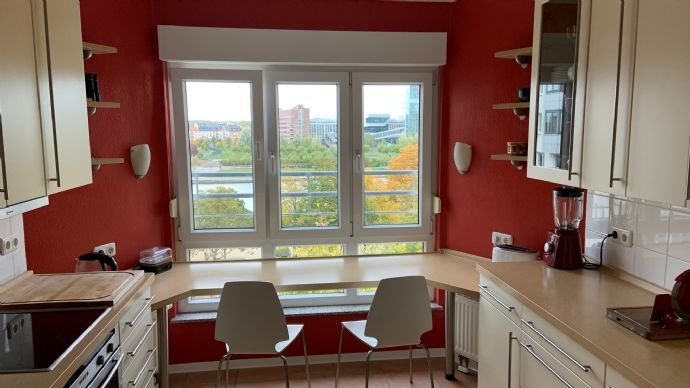 Schöne 3-Zi.-Wohnung mit Mainblick, Südbalkon, EBK, TG