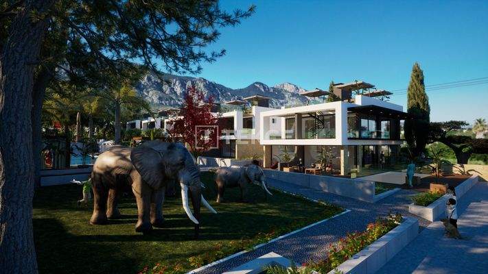 Villas with Sea Views in a Central Location in Lapta