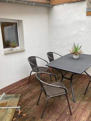 Sitzecke im Innenhof