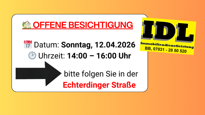 Hinweis - Offene Besichtigung