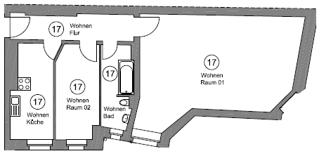 Grundriss WE 17