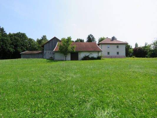 Westansicht Vierseithofstelle