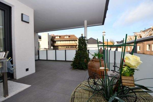 Blick auf den Balkon