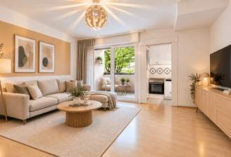 Wohnzimmer (KI gestützte Visualisierung)