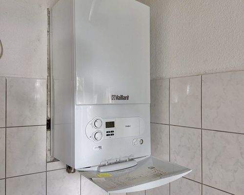 Gastherme mit Warmwasser