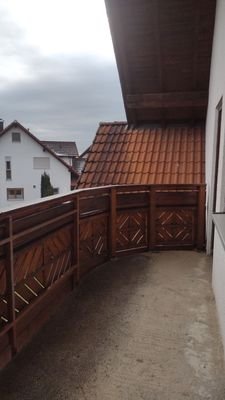 der Balkon im DG