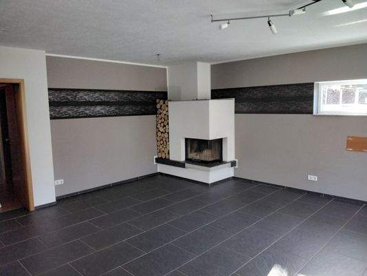 Wohnzimmer mit Ausgang zum Garten