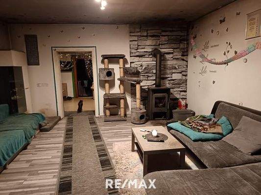 Wohnzimmer mit Schwedenofen