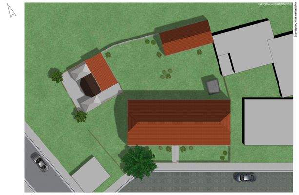 Lageplan Gebäude + Nebengebäud