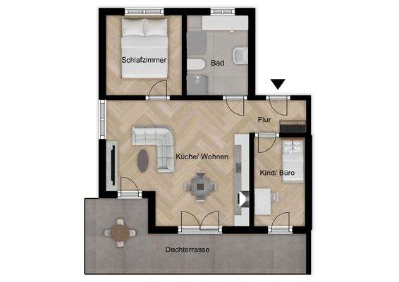 Grundriss W 1.11 Penthouse