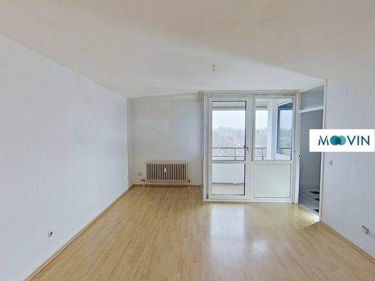 Ansicht I: Wohn- und Schlafbereich