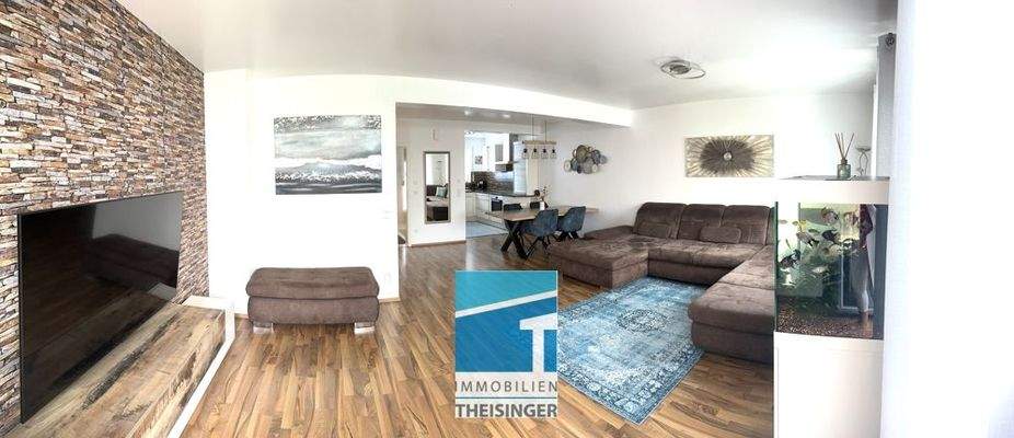 Sicht Essen und zur offenen Küche