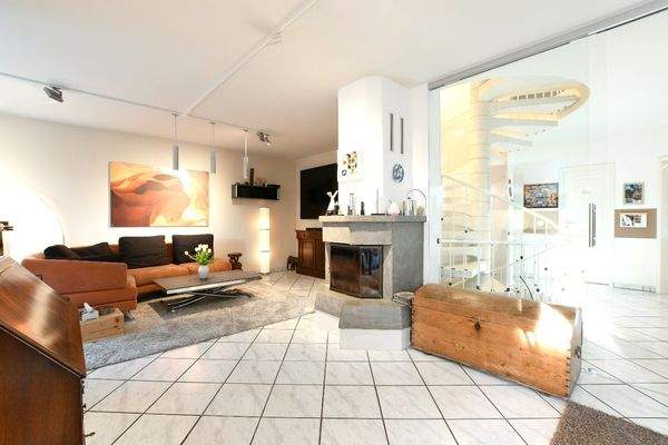 Impression Wohnbereich mit Kaminofen