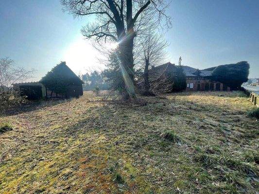 Blick auf das Wohngrundstück 