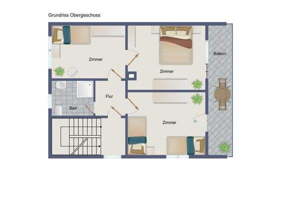 Grundriss 1. Obergeschoss