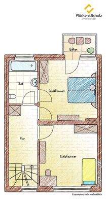 Grundrisszeichnung 1. Obergeschoss