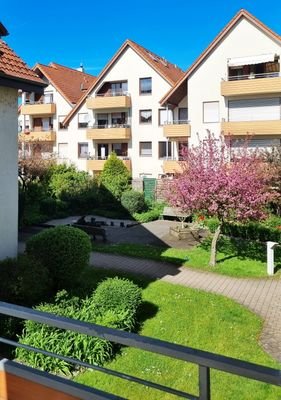 Ausblick Innenhof  vom Balkon