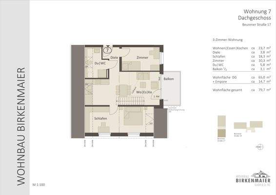 Grundriss WHG 7 (1.DG)