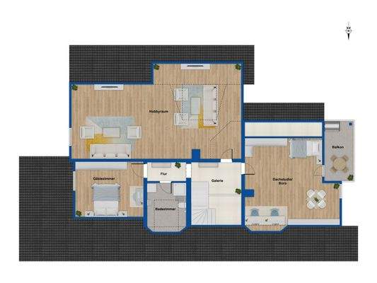 Grundriss Dachgeschoss