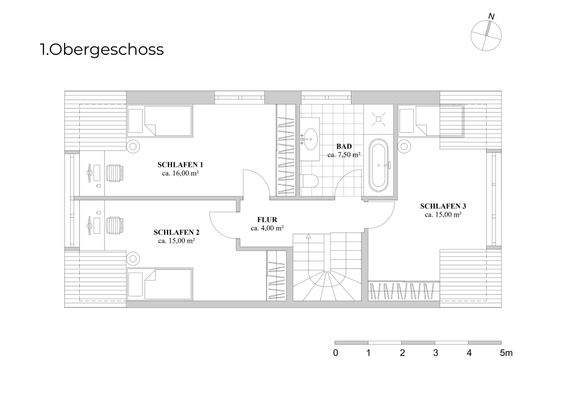Grundriss 1. Obergeschoss