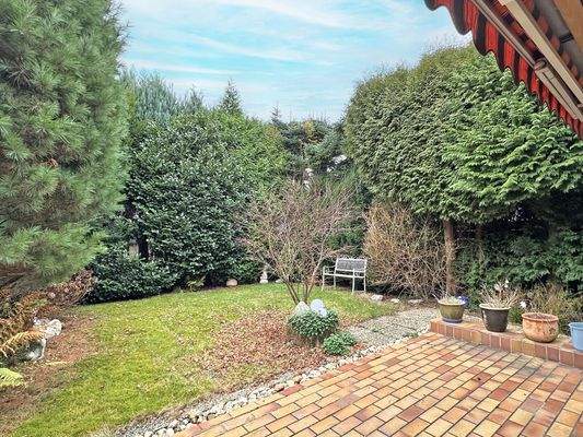 Hübscher Garten in gelungener Größe