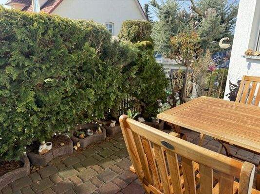 Ihr Frühstücksplatz auf der Terrasse