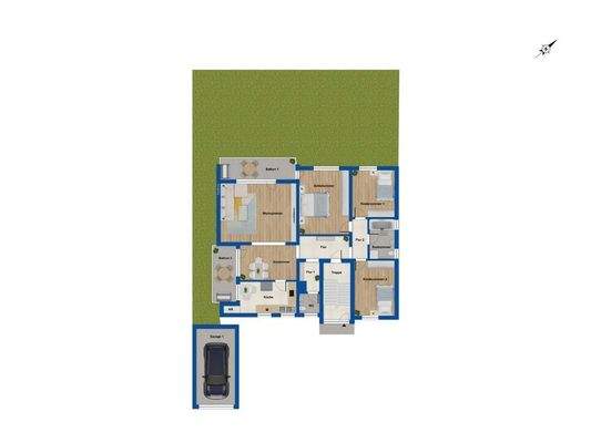 Hochparterre Erdgeschoss