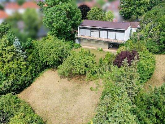 Vogelperspektive des Grundstücks