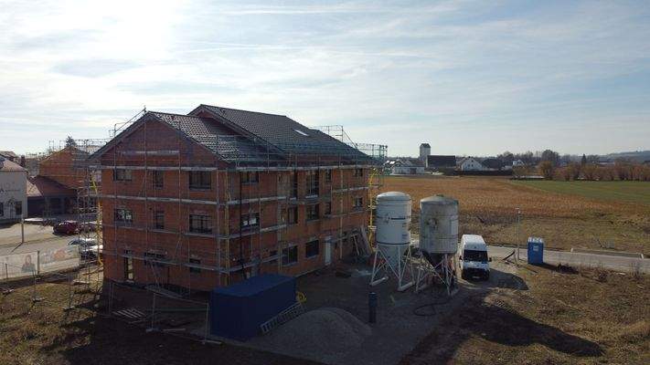 Außenansicht aktueller  Baufortschritt