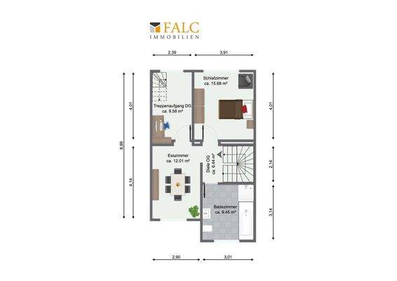 Grundriss Obergeschoss