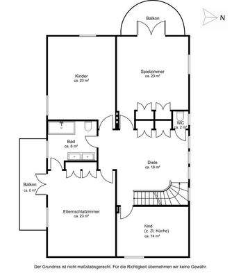 Stadtvilla Obergeschoss