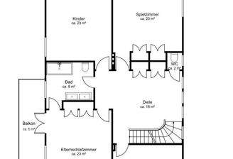 Stadtvilla Obergeschoss