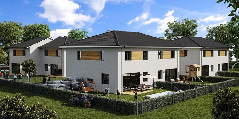 Hausansicht gartenseitig-Visualisierung