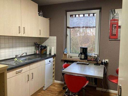 Küche mit Einbauküche