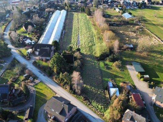Blick auf das Grundstück von der Straße
