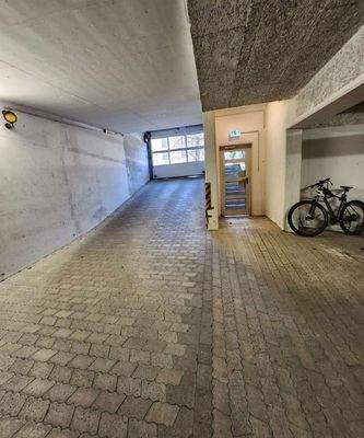 Garagen Zufahrt von Innen