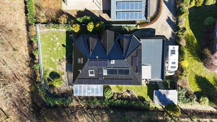 Luftbildaufnahme des Gesamtgrundstücks