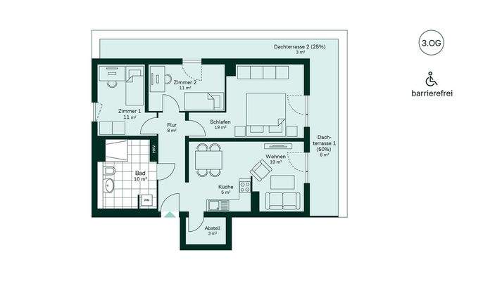 Grundriss der Eigentumswohnung