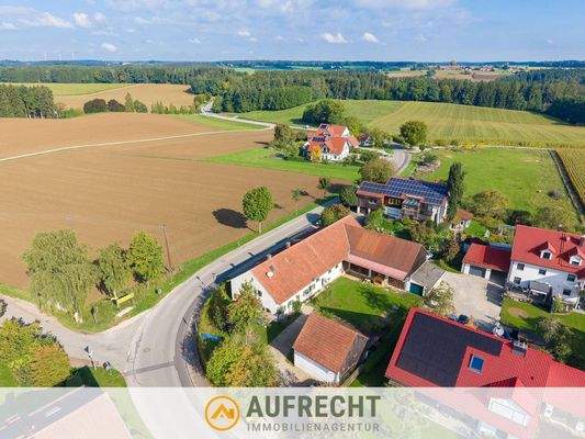 Hausansicht Luftaufnahme