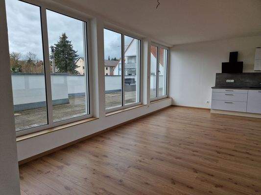 Dachterrasse Südseite mit Weitblick