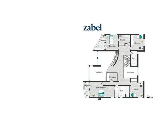 Grundriss Obergeschoss