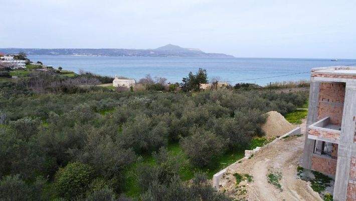 Kreta, Kera bei Kalyves: Villa mit Panoramablick aufs Meer, nur wenige Schritte vom Strand entfernt, zu verkaufen