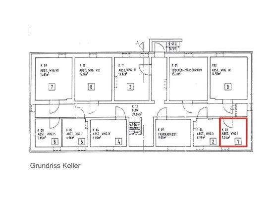 Grundriss Keller 