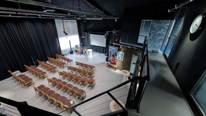 Halle Blick von der Empore