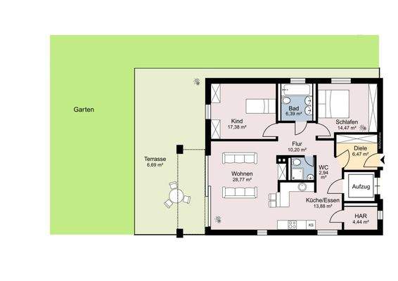 Untergeschoss Whg. 3 Haus 2